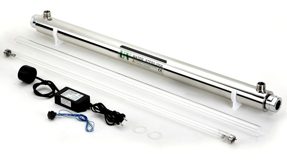 Whole House UV Water Purification System for Large Homes with 2+ Bathrooms | 110W UV Light Filter | Clean Water for Drinking, Showering & Appliances