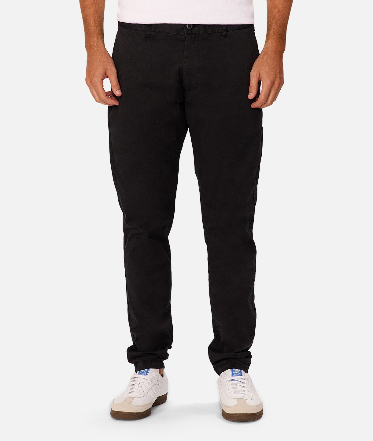 Santiago Chino Black Pants for Men - Stylish Slim Fit Dress Pants for Office, Business & Formal Occasions