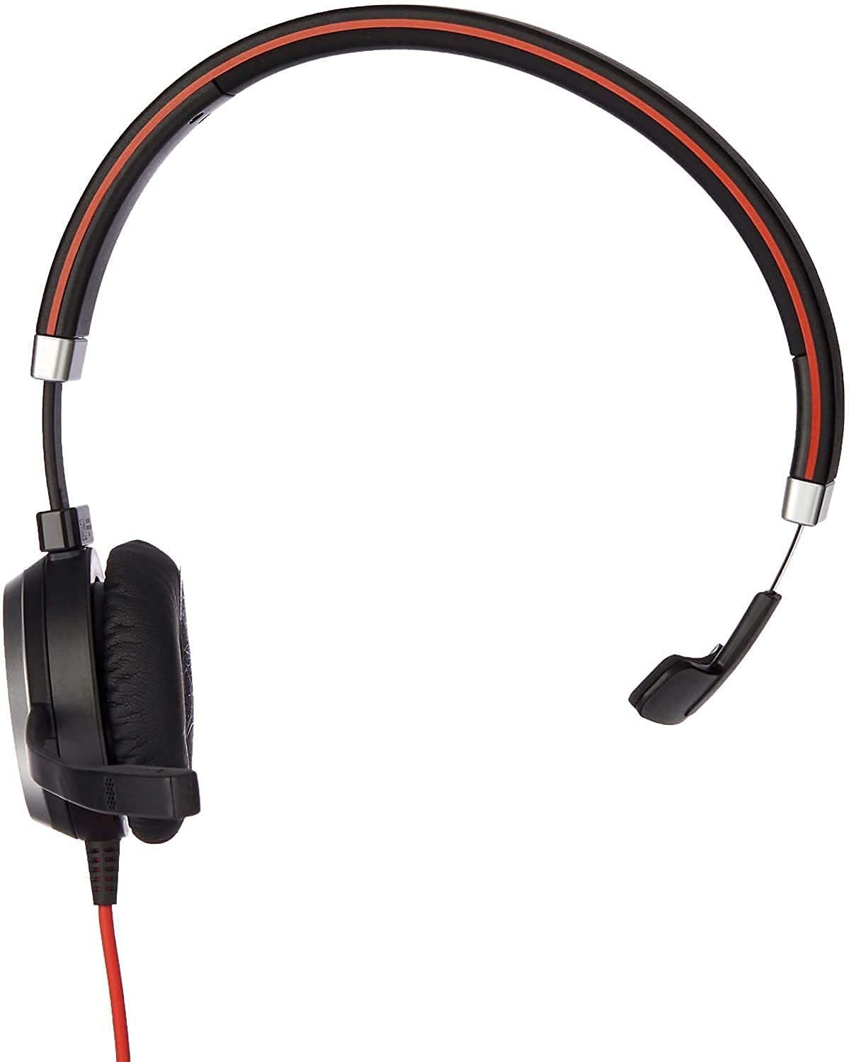 Jabra Evolve 40 MS Professional Wired Mono Headset with Noise-Canceling Mic - Crystal Clear Calls & Music, 3.5mm/USB Connectivity for Office, Home Office & Remote Work (New/Renewed)