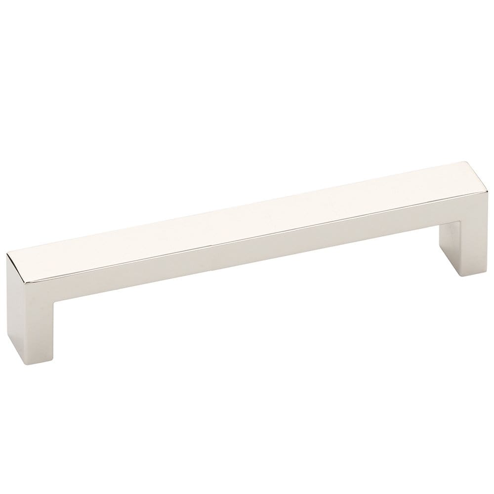 Modern Rectangular Wide Cabinet Knobs and Drawer Pulls in Polished Nickel - Stylish Hardware for Kitchen Cabinets, Bathroom Vanities & Furniture Upgrades
