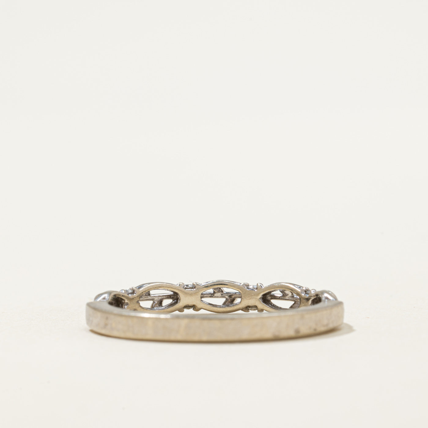 0.04ctw Diamond Openwork Ring for Women - Size 7.75 | Elegant Wedding, Engagement, Anniversary Gift | Perfect for Everyday Wear & Special Occasions