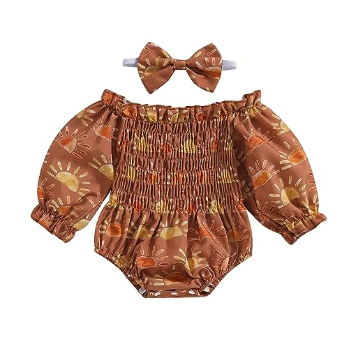 Sunrise Bubble Onesie Brown