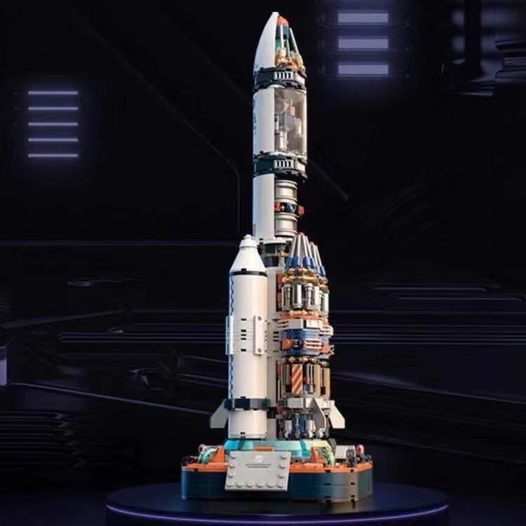 JAKI JK8501 Semi-Disassembled Perspective Rocket Model Kit - DIY Educational STEM Toy for Kids & Adults - Perfect for Space Enthusiasts, Collectors & Classroom Learning
