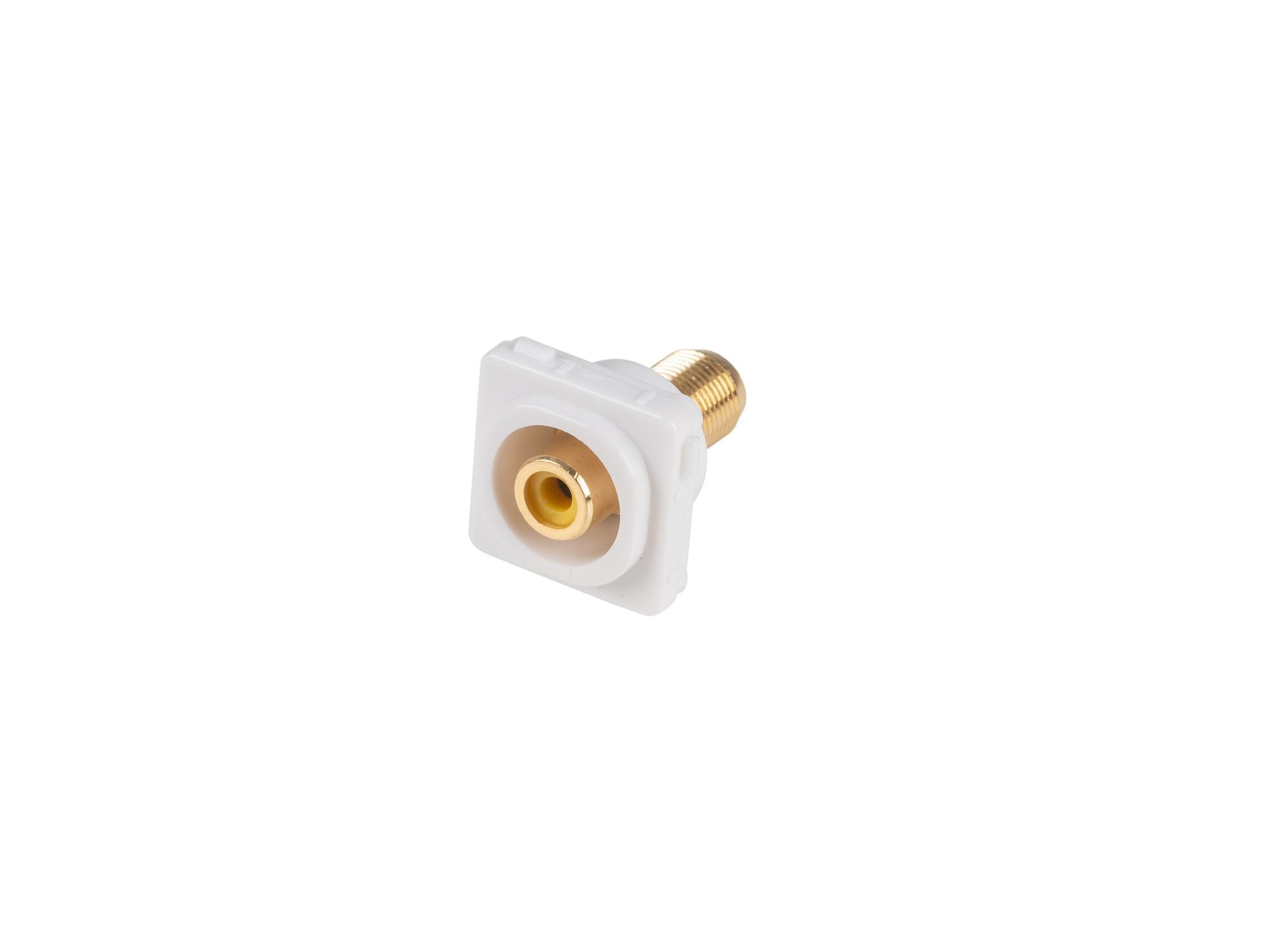 Premium Gold Plated RCA to F Connector - High-Quality Audio Video Adapter for Home Theater, TV, Cable Box & Satellite Receiver