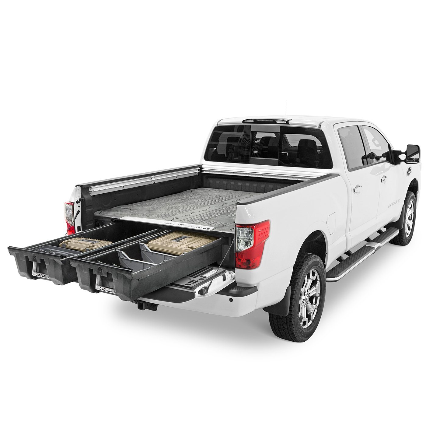 2004-2015 Nissan Titan Truck Bed Storage System - Heavy Duty Cargo Organizer for Tools & Gear - Perfect for Camping, Work & Outdoor Adventures