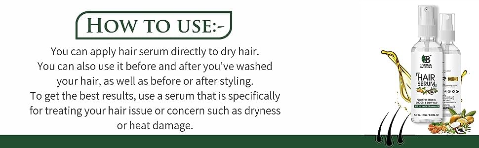 Livebasil Hair Growth Serum with Tea Tree & Rosemary Oil - Promotes Strong, Smooth & Shiny Hair (100ml) - Best for Thinning Hair & Scalp Care - Perfect for Daily Hair Regimen & Styling Prep