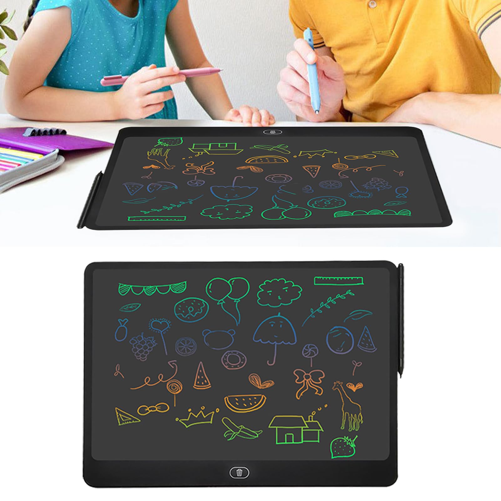 16 Inch LCD Writing Tablet for Kids - Portable Digital Drawing Board with Stylus, Erasable & Reusable - Perfect for Travel, School, and Home Use