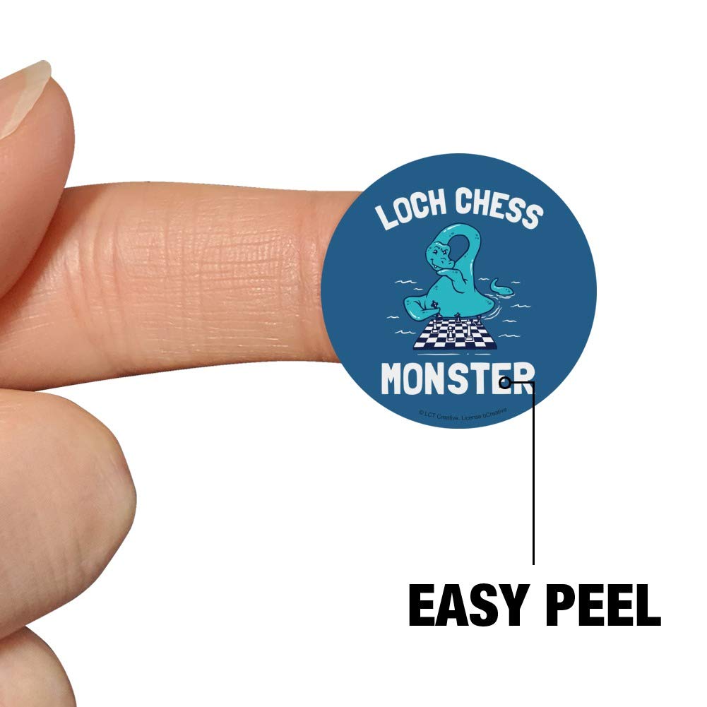 Funny Loch Ness Monster Chess Stickers - Humorous Planner & Calendar Decals for Scrapbooking, Crafting, Journaling - Perfect for DIY Projects, Bullet Journals, and Gift Decorations