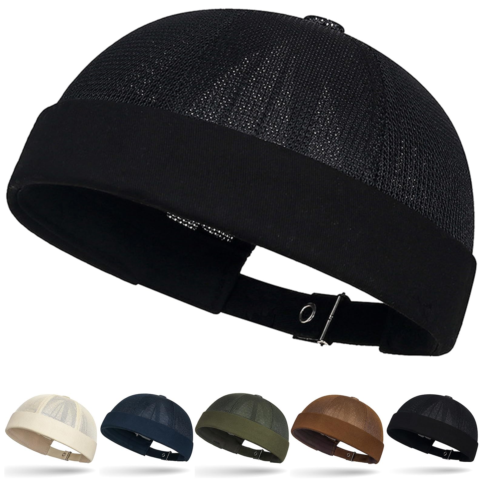 Initlove Men's Breathable Mesh Beanie Cap - Lightweight Docker Hat for Sailors & Outdoor Activities | Perfect for Fishing, Boating, and Winter Sports