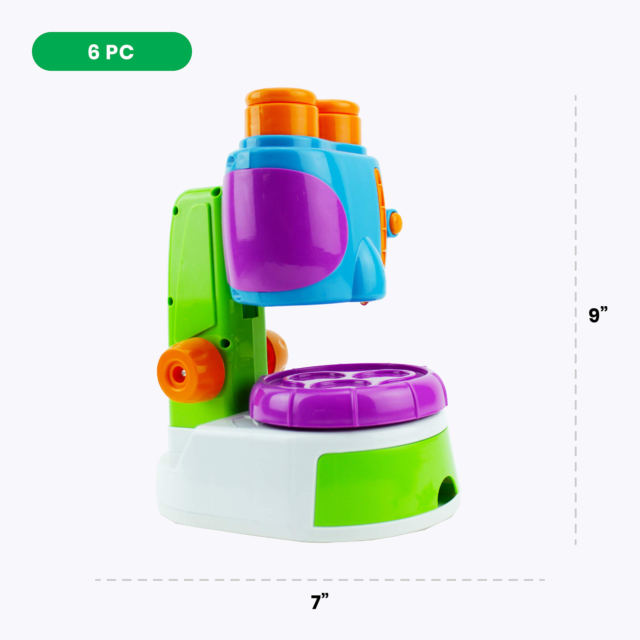 Boley My First Microscope Kit for Kids - STEM Educational Science Toy with Binocular Viewer & Butterfly Specimens - Beginner Microscope Set for Toddlers & Preschoolers - Perfect for Home Learning, Classroom Science Activities & Birthday Gifts