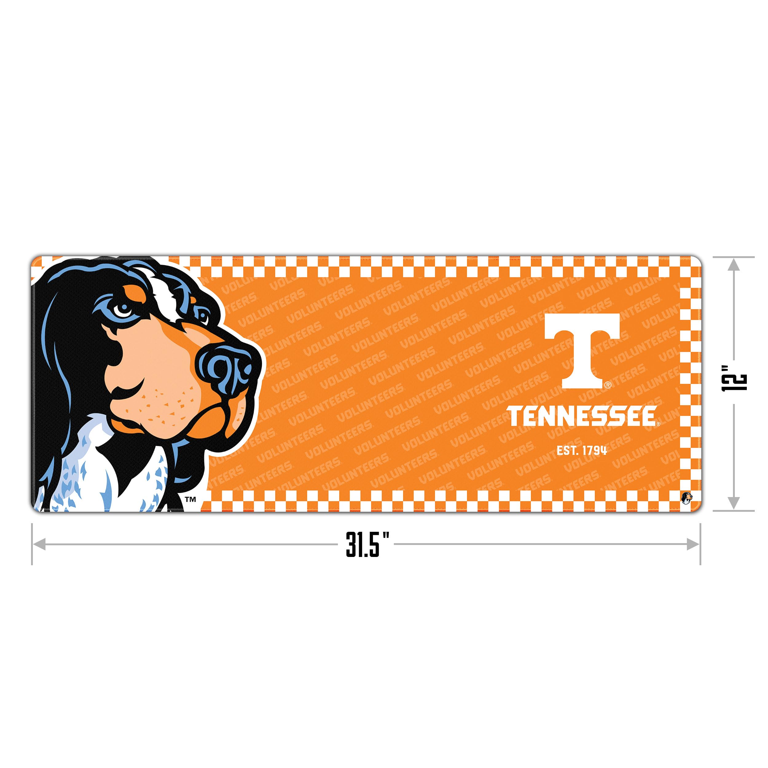 YouTheFan NCAA Tennessee Volunteers Logo Series Desk Pad - Non-Slip Mouse Pad for Office, Gaming & Home Use - Officially Licensed SMU Mustangs Merchandise
