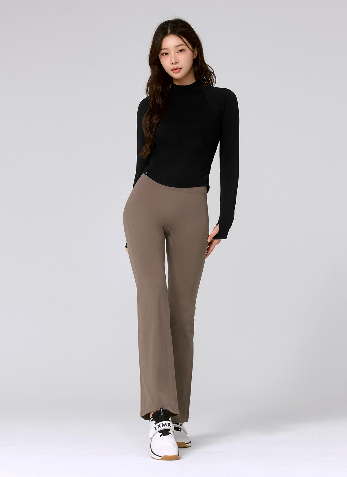 Black Label Signature Power Rise Fleece Bootcut Pants for Women - Warm Winter Lounge Pants with Stretchy Comfort - Perfect for Yoga, Running Errands & Cozy Home Wear