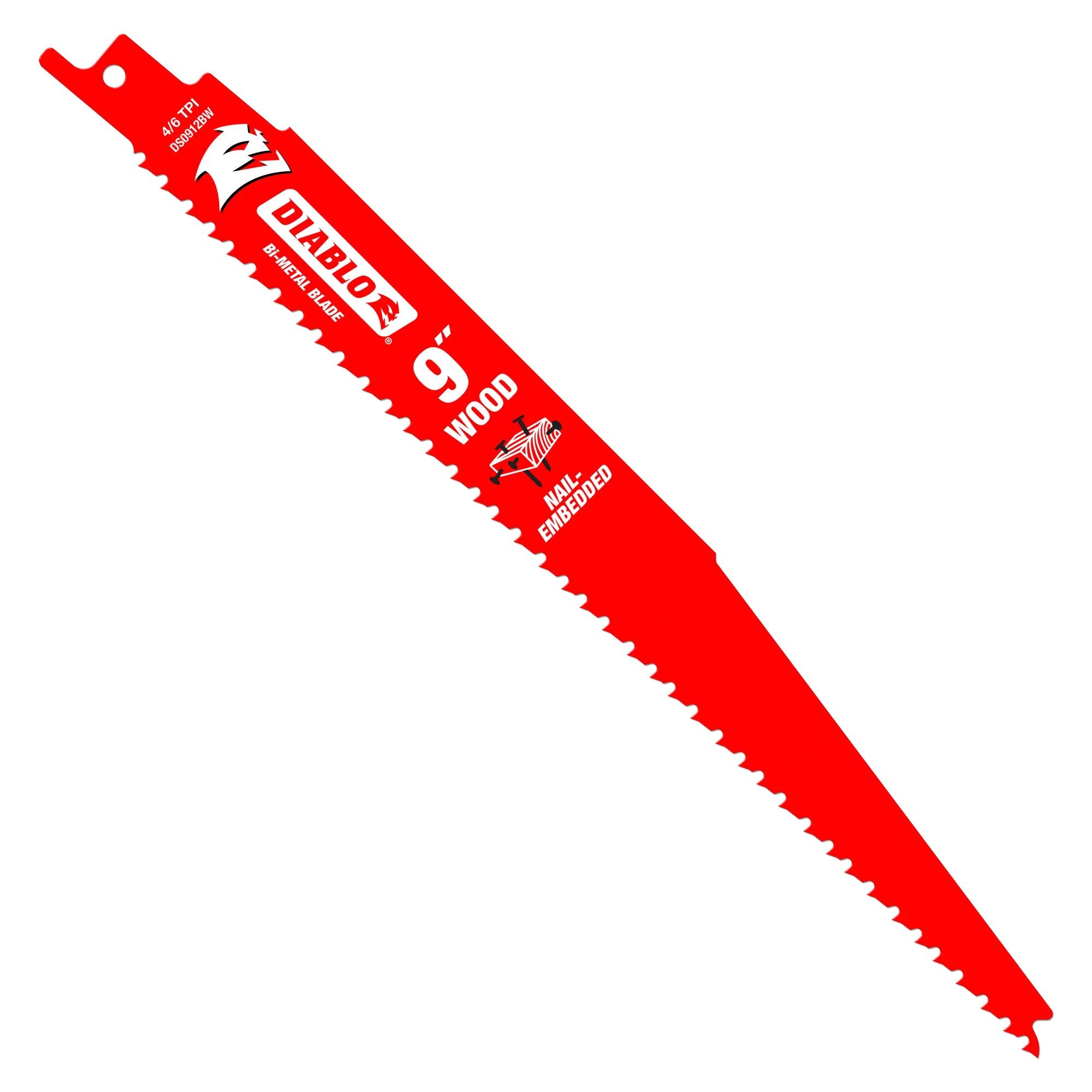 FREUD DS0912BW200 9-Inch Bi-Metal Reciprocating Saw Blades for Nail-Embedded Wood - 200 Pack - Perfect for Demolition, Construction & Woodworking Projects