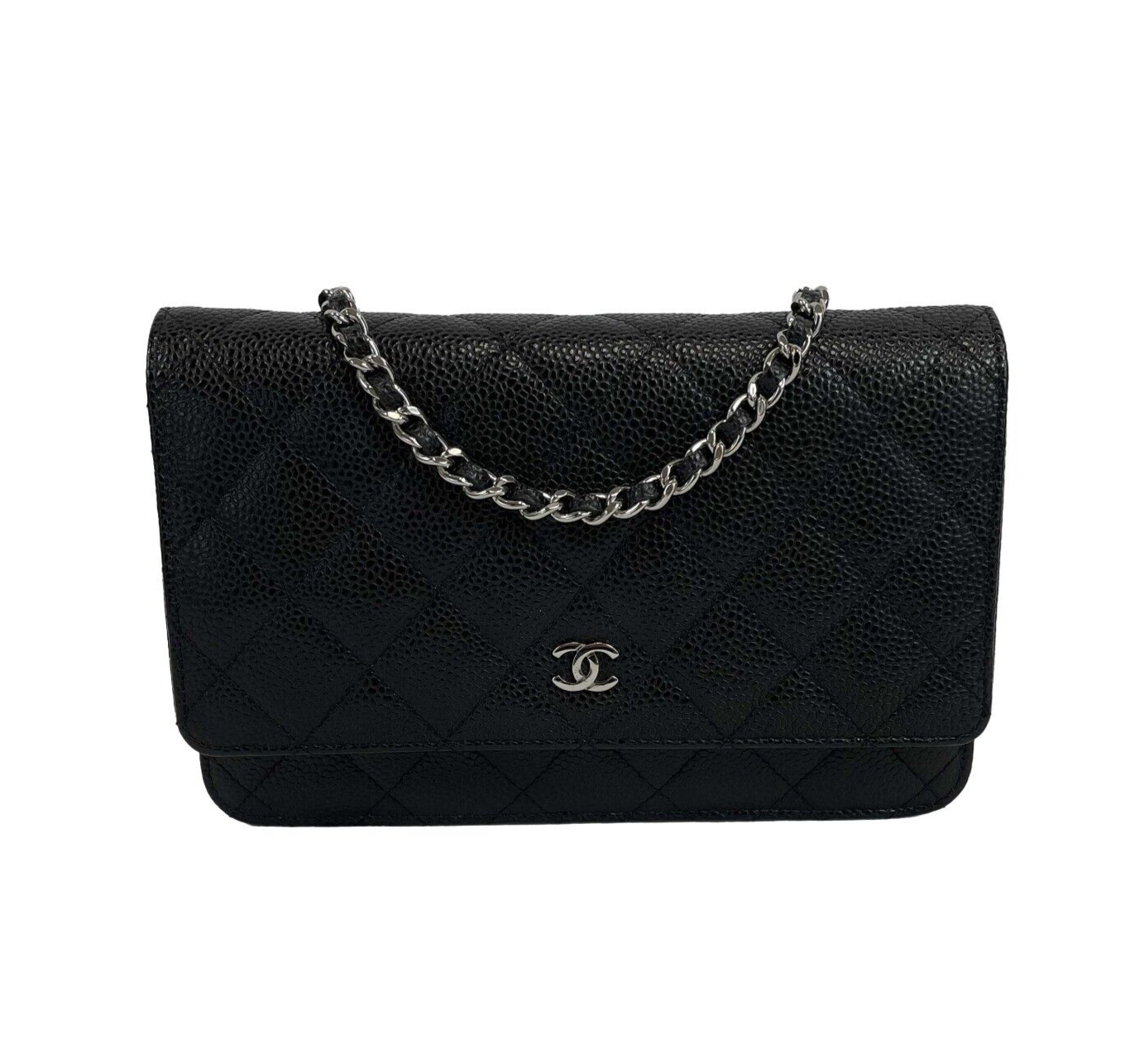 Chanel CC Caviar Leather Wallet On Chain WOC Crossbody Bag - Luxury Designer Handbag for Women, Perfect for Evening Out & Daily Use