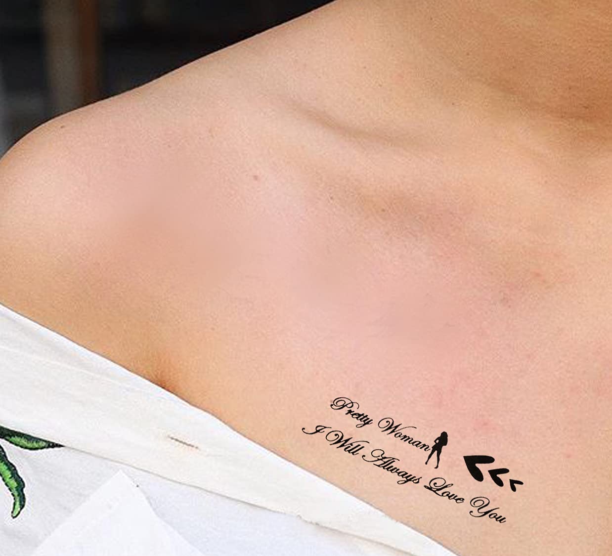 3D Temporary Tattoo Stickers for Men & Women - Waterproof Fake Tattoos with Flowers, Butterflies, Stars & Angel Designs - Realistic Body Art for Adults & Teens (19x9cm) - Perfect for Parties, Halloween, Cosplay & Honeymoon Looks
