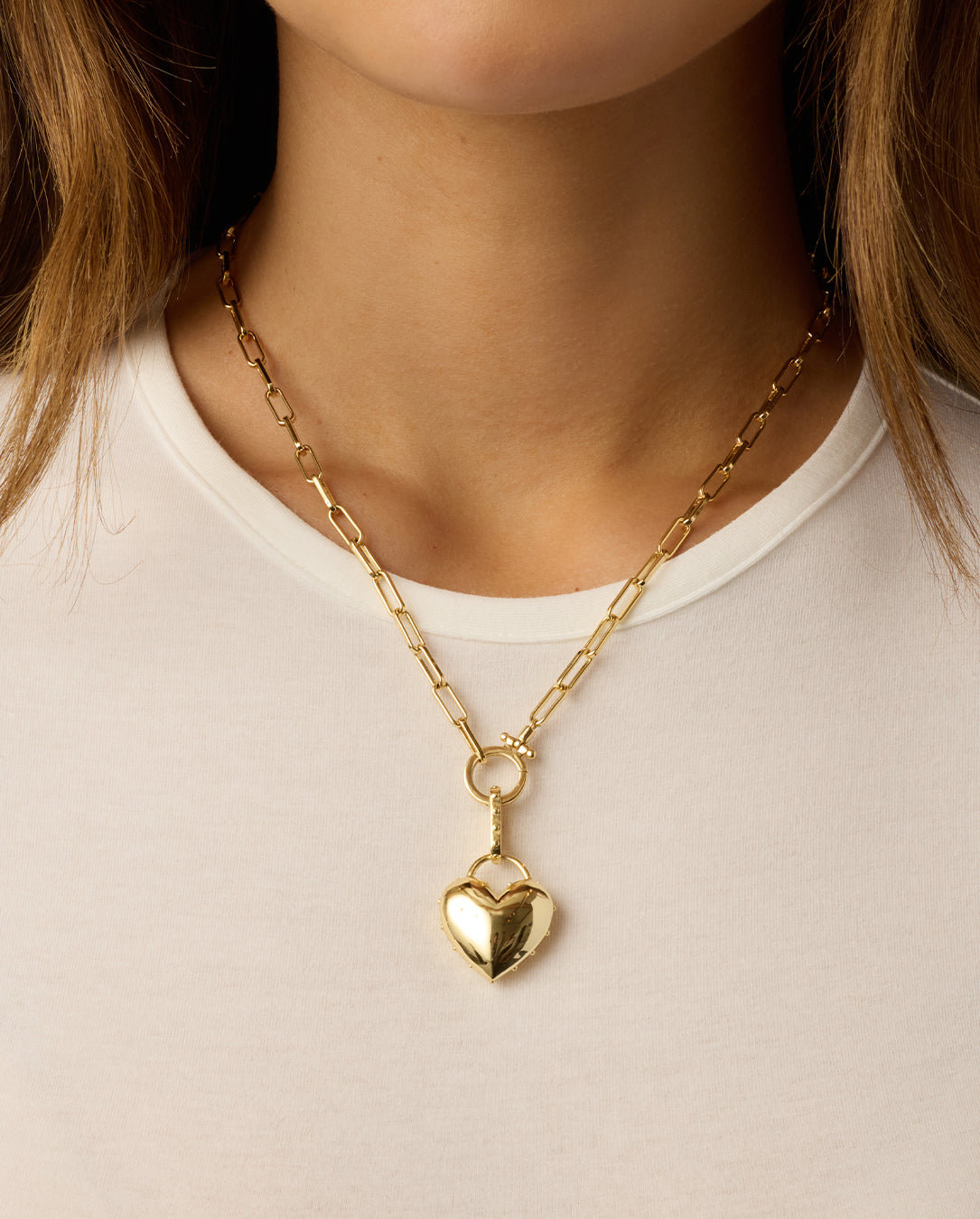 Heart Statement Charm Necklace - Elegant & Meaningful Jewelry for Women | Perfect for Valentine's Day, Anniversary & Romantic Gifts