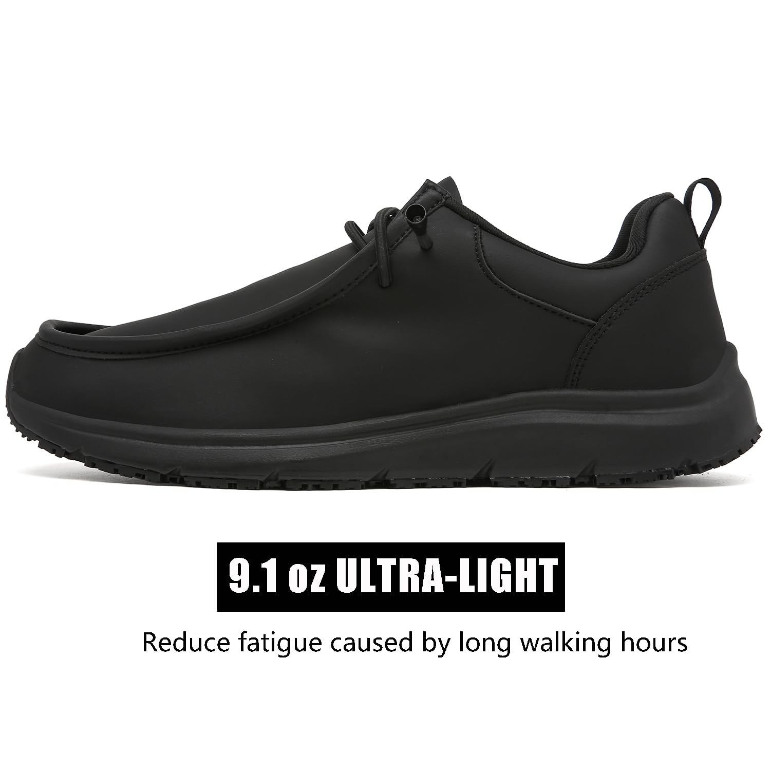 Non-Slip Waterproof Work Shoes for Men & Women - Oil Resistant Slip-On Loafers | Ideal for Kitchen, Hospital, Restaurant & Industrial Safety Use