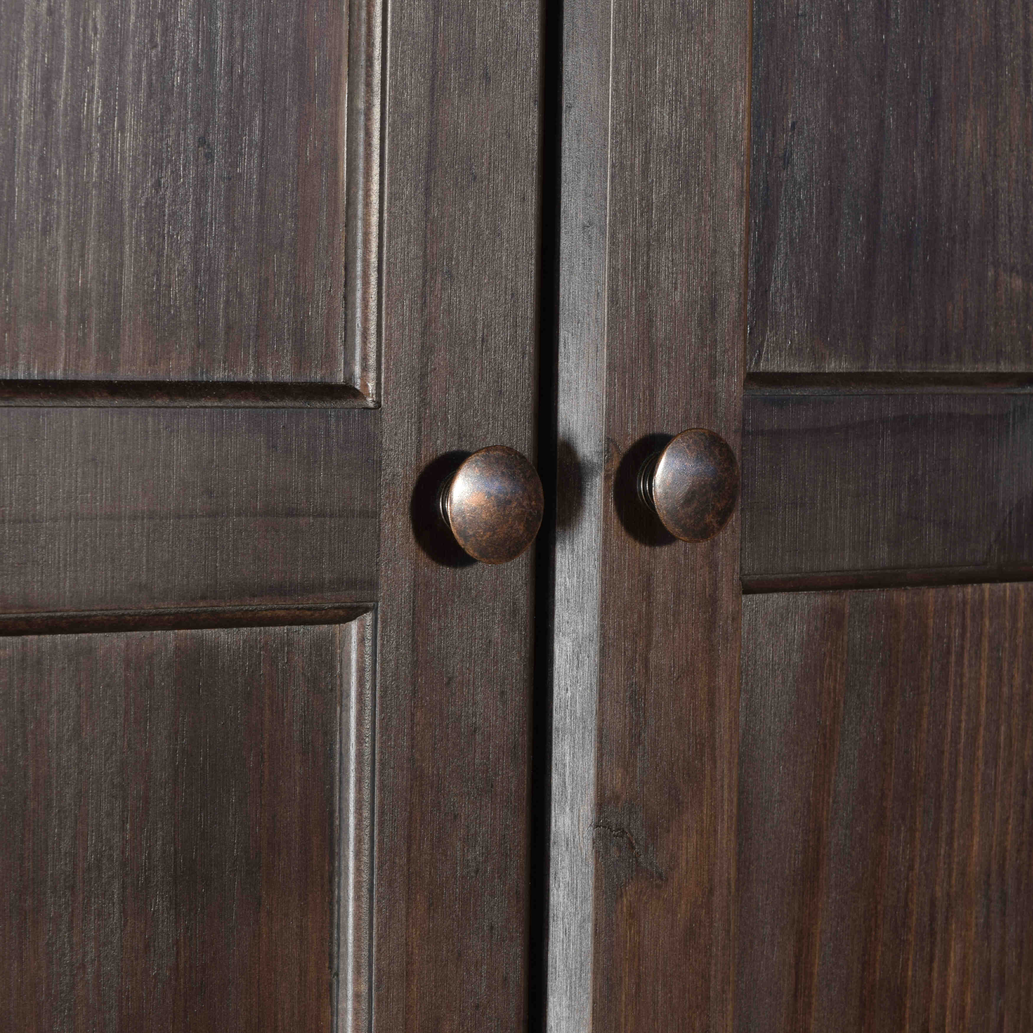 2 Door Wardrobe Closet - Spacious Storage for Bedroom, Living Room, or Office Organization - Modern Shaker Style Wooden Cabinet for Clothes & Accessories