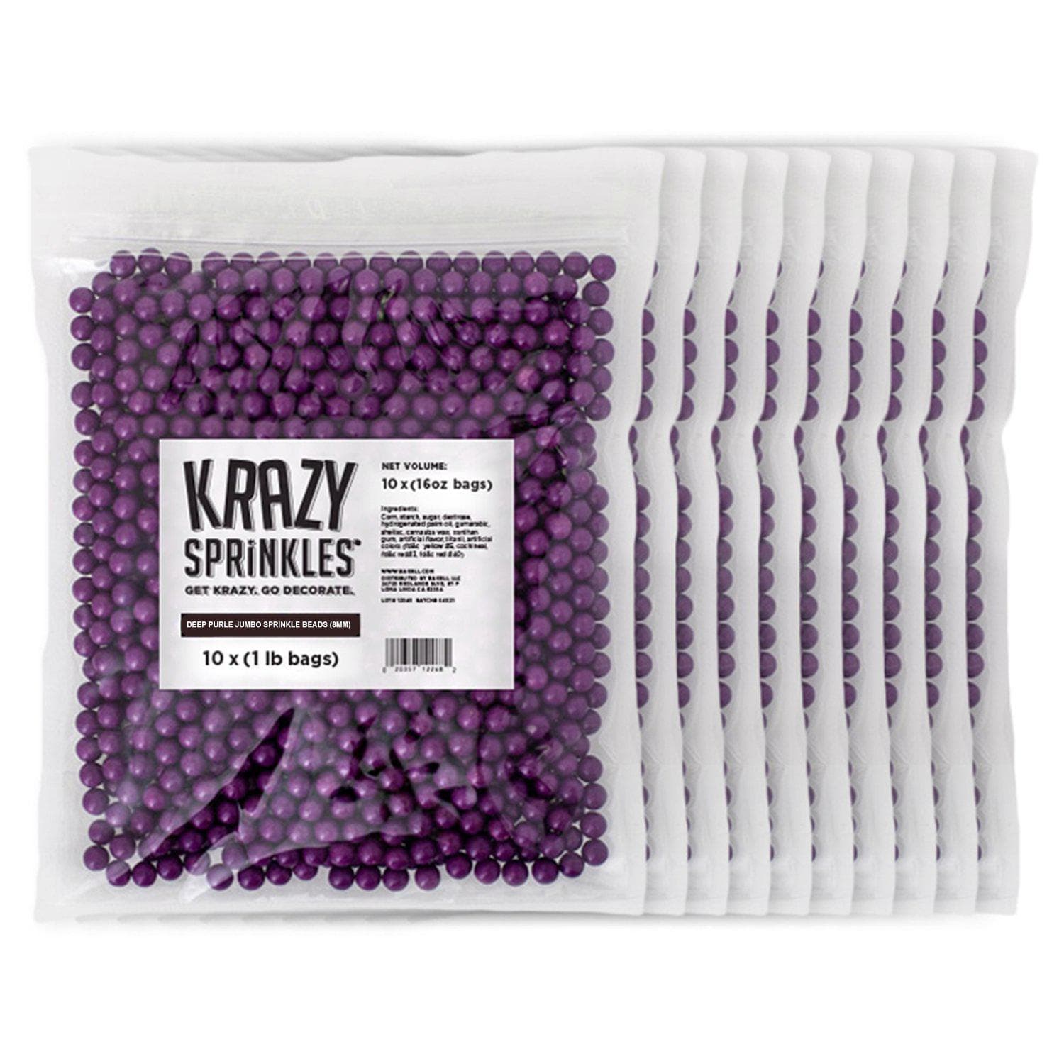 8mm Deep Purple Beads Bulk Wholesale by the Case - Perfect for Jewelry Making, DIY Crafts, and Home Decor Projects