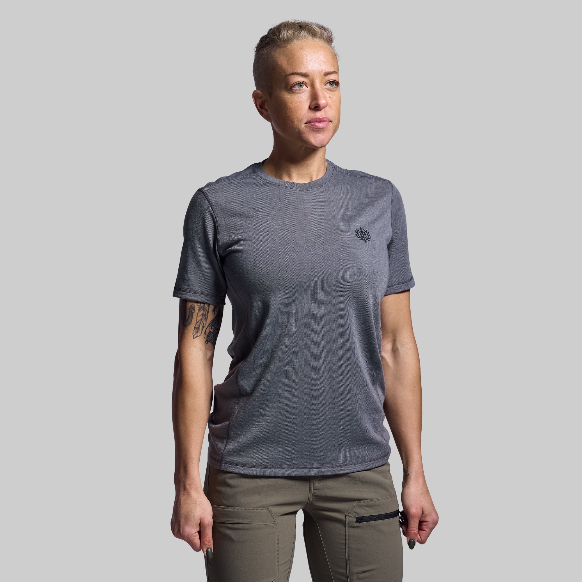 Ridgeline Tee 165 - Premium Performance T-Shirt for Men (Wolf Grey) - Ideal for Hiking, Outdoor Adventures & Casual Wear