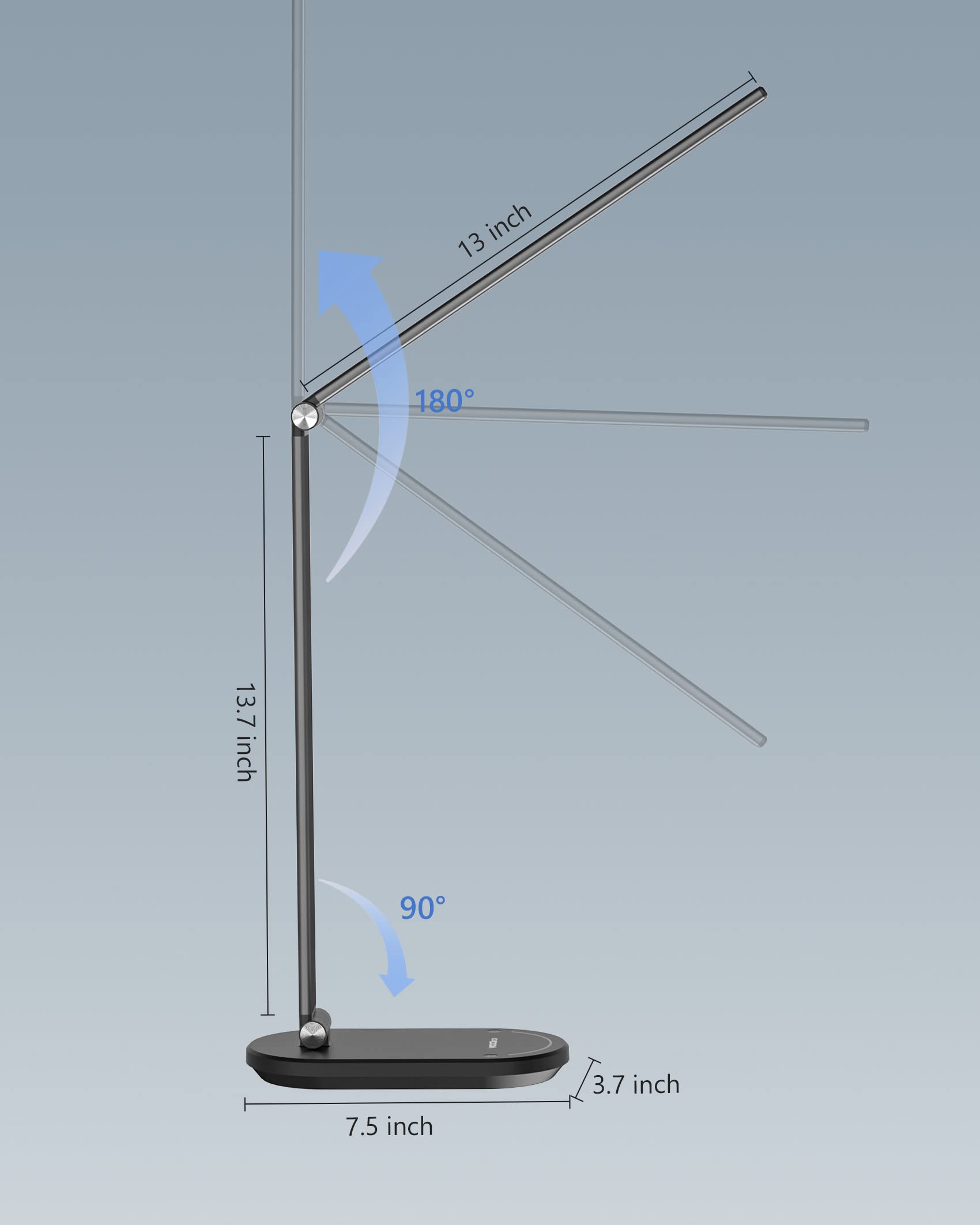 VOCOlinc Smart LED Desk Lamp - Eye-Caring Home Office Light with Stepless Dimming & Timer, Works with HomeKit Alexa Google Assistant | Perfect for Reading, Studying, Crafting & Nightstand Lighting
