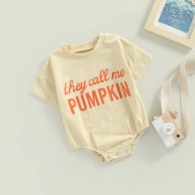 FYBITBO Baby Halloween Costume - Pumpkin Romper Onesie for Boys & Girls | Cute Halloween Outfits for Infants & Toddlers | Perfect for Trick-or-Treating, Photo Shoots & Halloween Parties