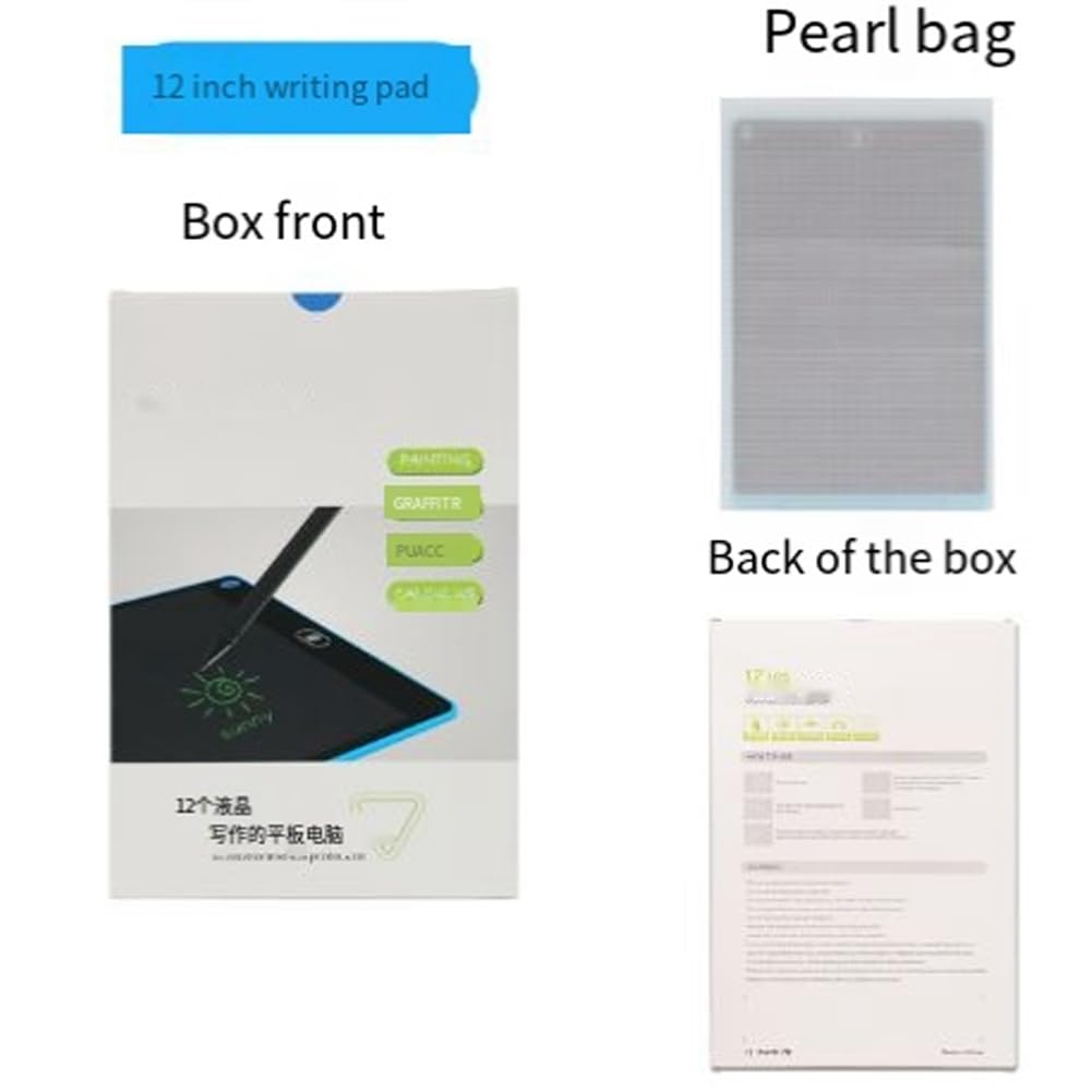 Skiitches 10 Inch LCD Writing Tablet - Electronic Drawing Pad with Hand Erasable Screen, Light Blue Digital Sketch Board for Kids & Adults - Perfect for Home, Office, School & Travel Doodling