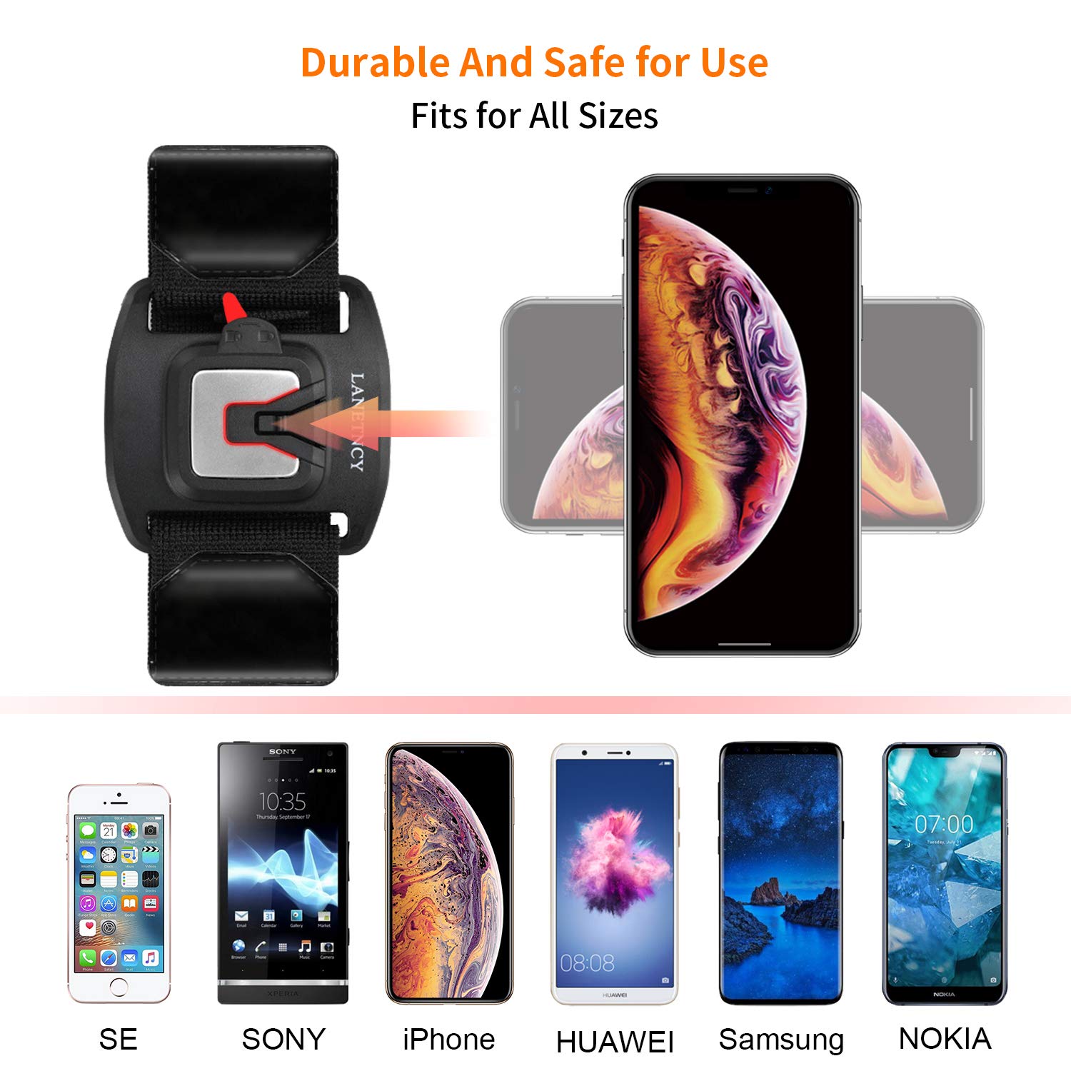 Running Phone Armband with Quick Release & Car Mount - Universal Fit for All Phones - Secure & Stable Holder for Workouts, Jogging & Driving - Perfect for Gym, Outdoor Sports & Commuting