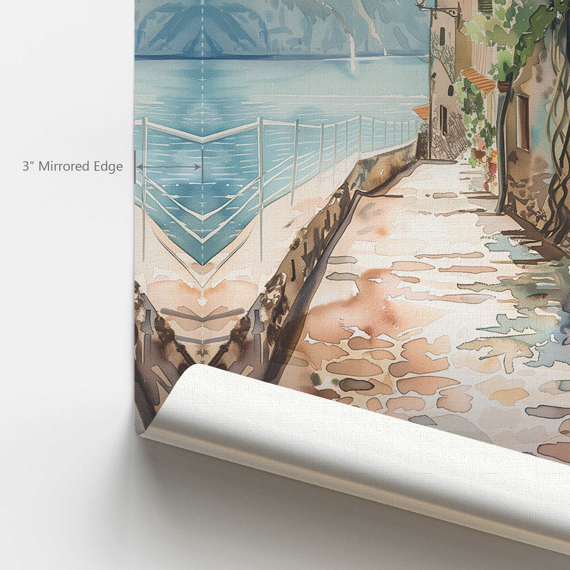 Coastal Greeting v2 Canvas Wall Art Print - Beach House Decor, Ocean Themed Living Room Painting, Perfect for Home & Office Wall Decor