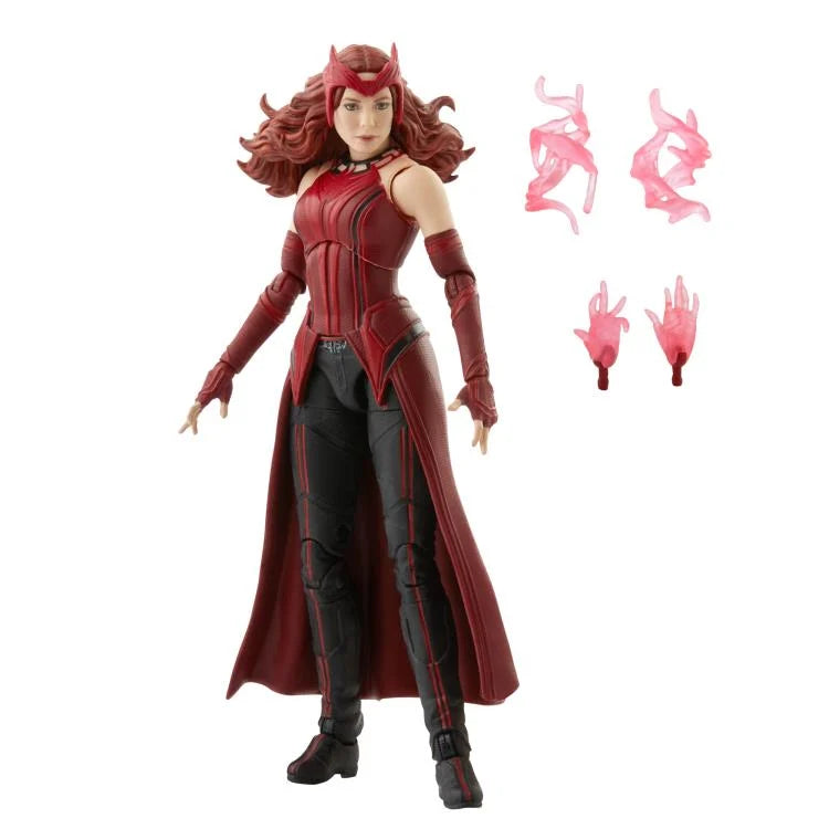 WandaVision Marvel Legends Scarlet Witch Action Figure (Captain America Flight Gear BAF) - Collectible Toy for Marvel Fans & Display