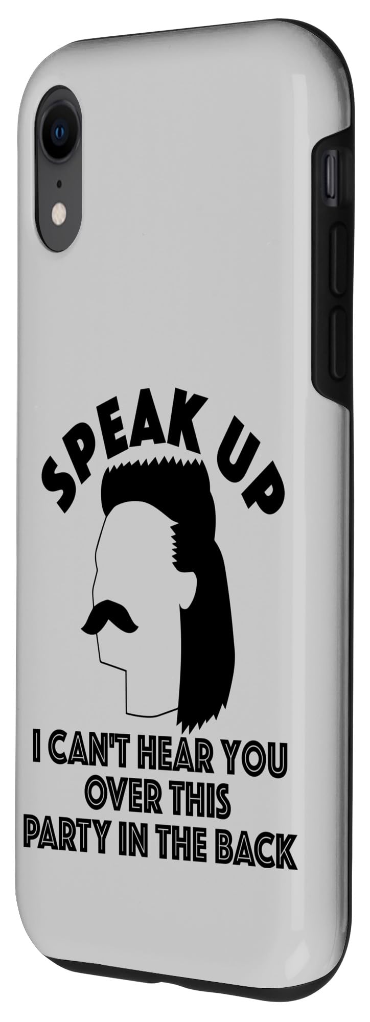 Funny Redneck Mullet iPhone XR Case - Hilarious Redneck Gift for Men & Women - Perfect for Parties, Hunting, and Country Music Festivals