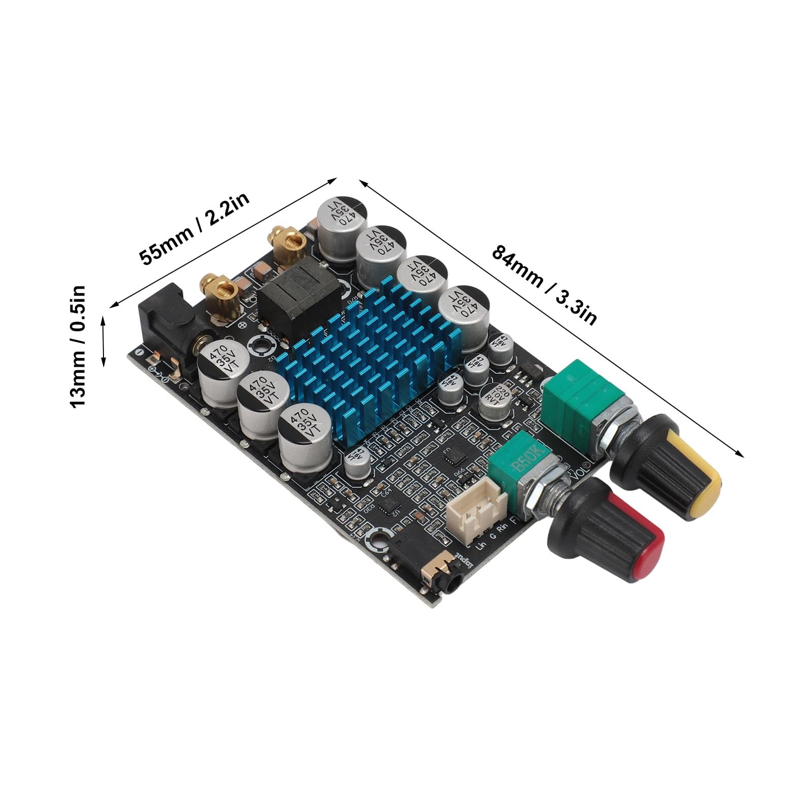 CICIGLOW 100W High Power Digital Amplifier Module, 12-24V Subwoofer Amplifier Board for DIY Speaker Projects - Perfect for Home Audio, Car Sound Systems & DIY Electronics
