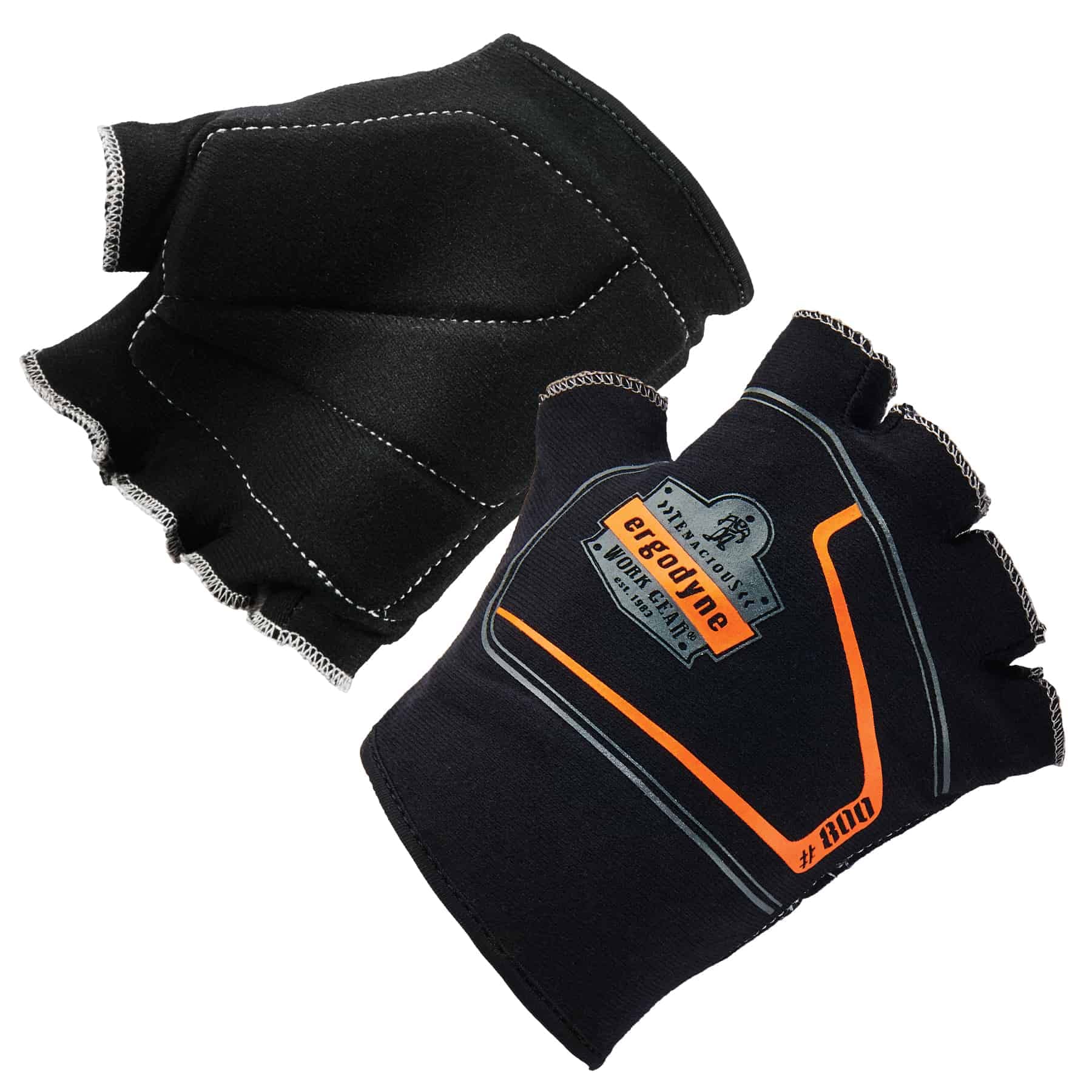 Ergodyne ProFlex 800 Padded Work Glove Liners - Large Size, Black Color for Construction & Outdoor Work | Comfortable Hand Protection for Cold Weather & Heavy Duty Tasks