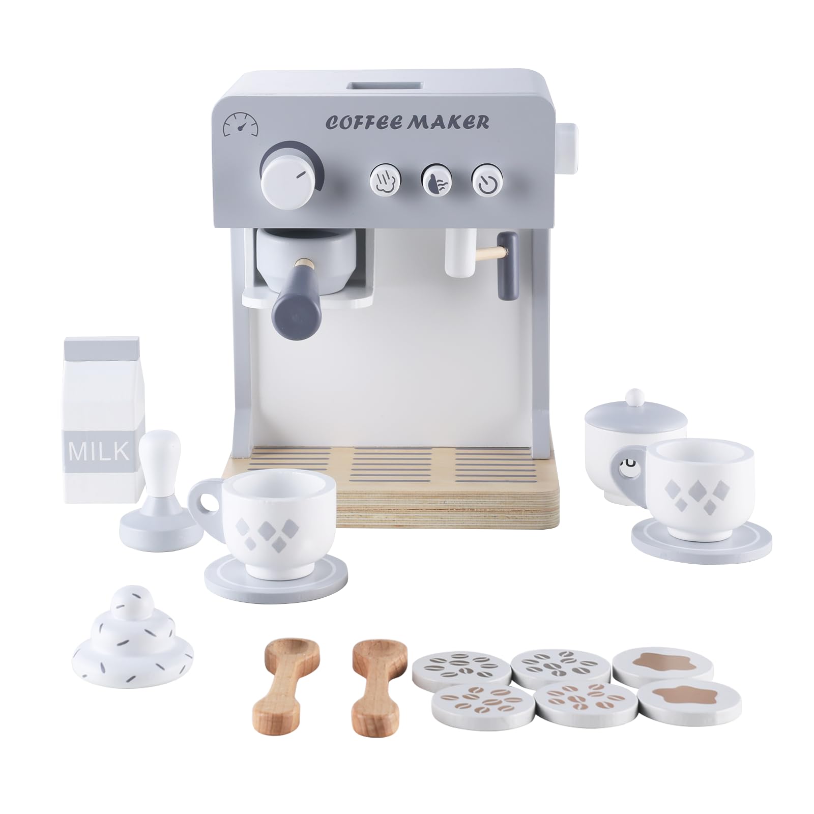 **Pretend Play Kids Coffee Maker Toy - Espresso Machine Playset for Toddlers, Kitchen Accessories & Learning Toys - Perfect Gift for Boys & Girls (Ideal for Role-Playing, Birthday & Holiday Gifts)**