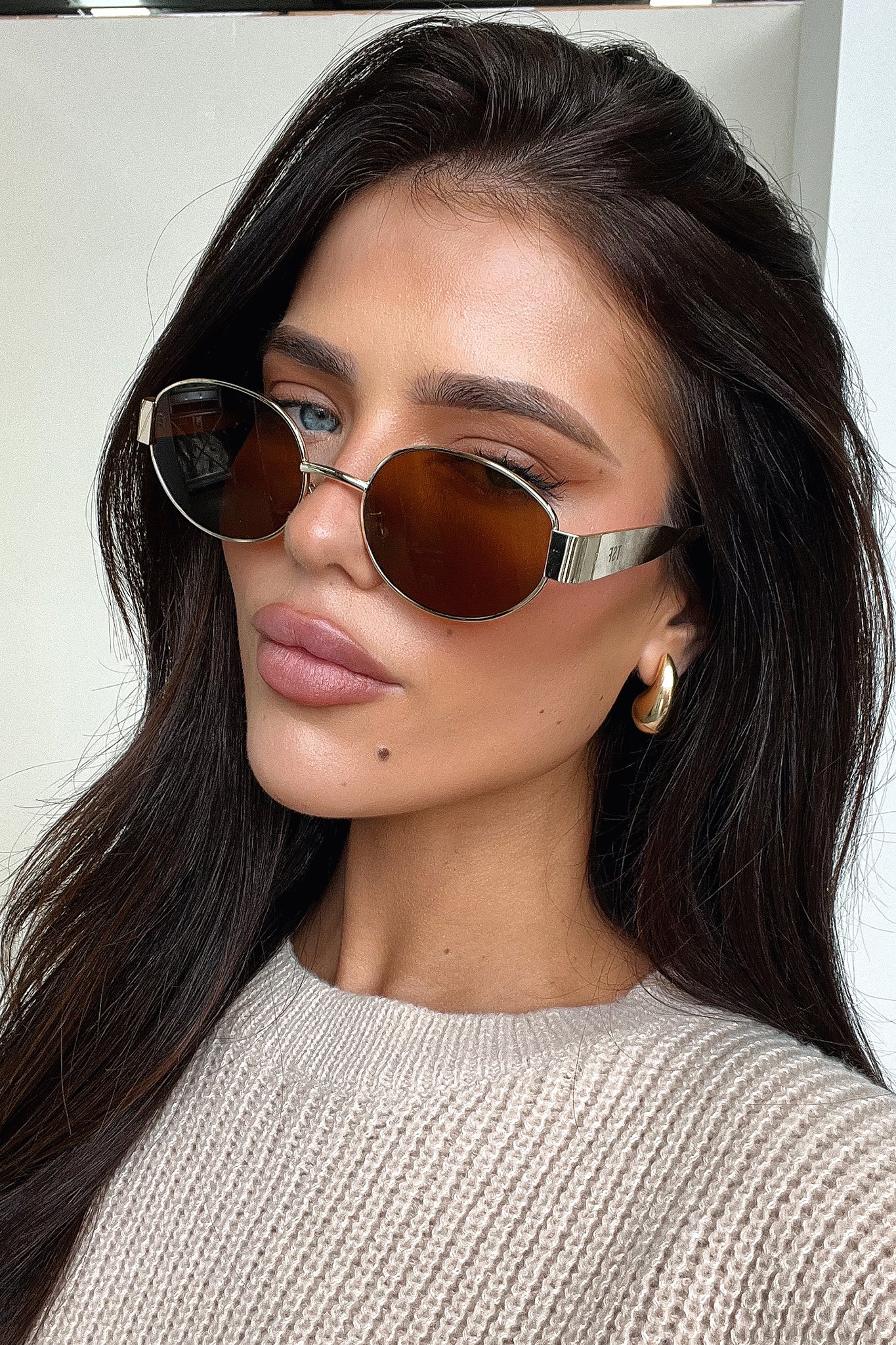 Adonis Polarized Sunglasses for Men & Women - Gold/Brown Aviator Style UV Protection - Perfect for Driving, Beach, and Outdoor Activities