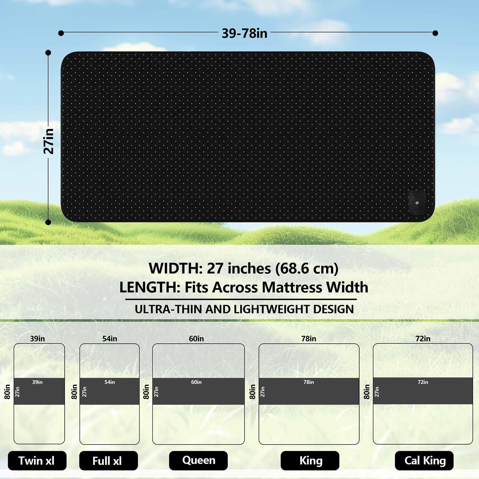 Premium Grounding Mat for Bed - King Size 27