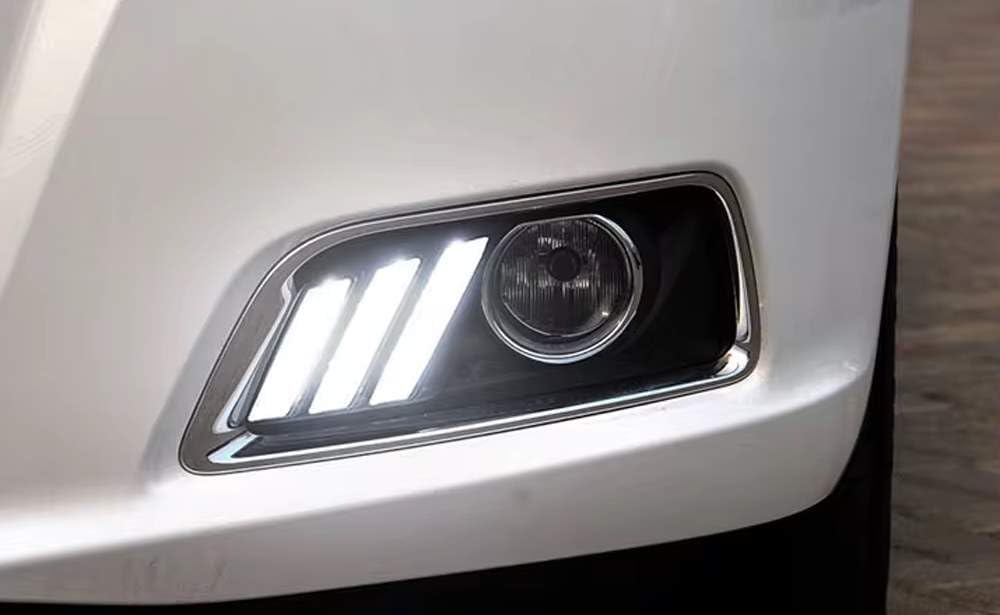 iJDMTOY Switchback LED Daytime Running Light Kit for 2013-2015 Chevrolet Malibu - White/Amber DRL Bezel Assembly with Module Box - 22 LED Lights - Easy Installation for Enhanced Visibility & Style (Perfect for Daily Commuting & Night Driving)