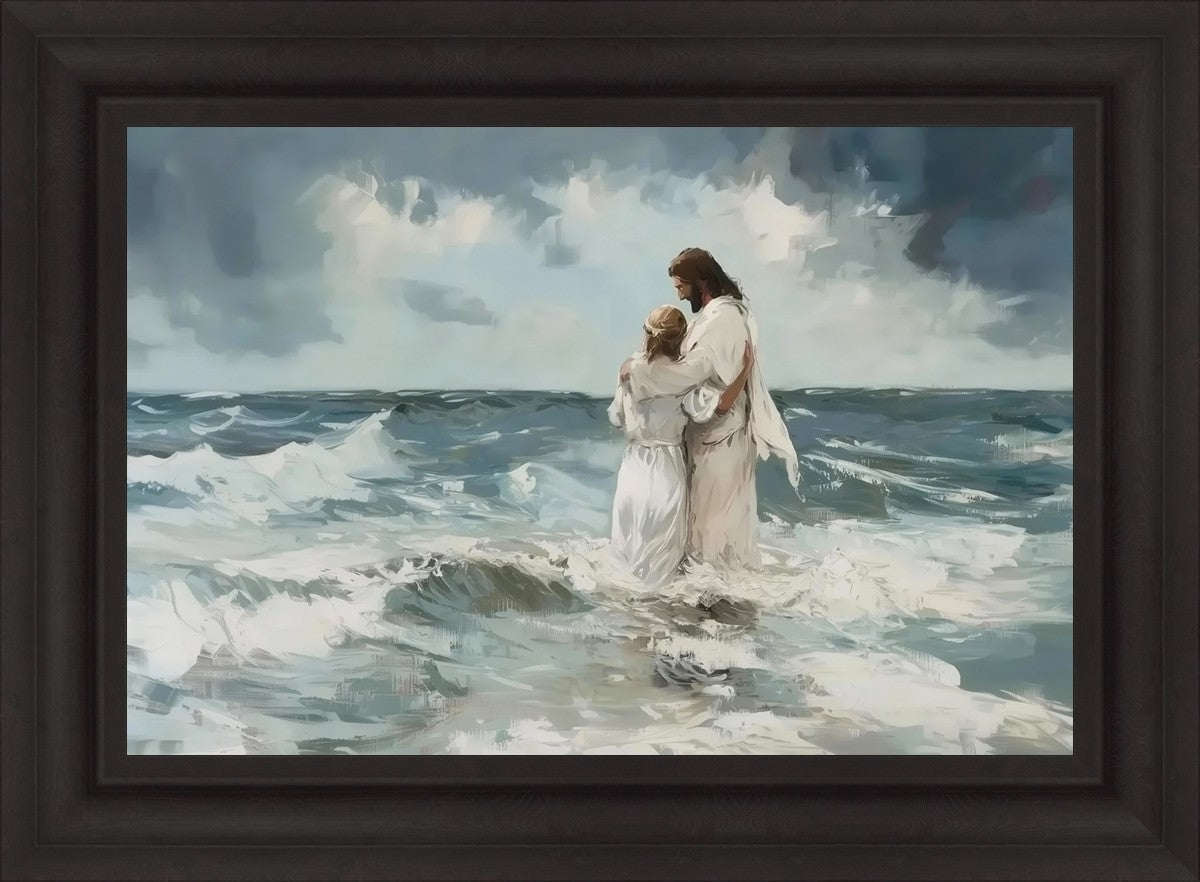 Be Still By Gabriel Heaton - Inspirational Christian Wall Art for Home & Office Decor - Perfect for Living Room, Bedroom, or Gift