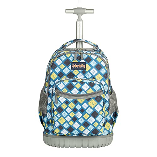 Zovota 18 Inch Rolling Backpack with Wheels for Boys & Girls - Wheeled Laptop School Backpack for Travel, College, Work & Daily Commute