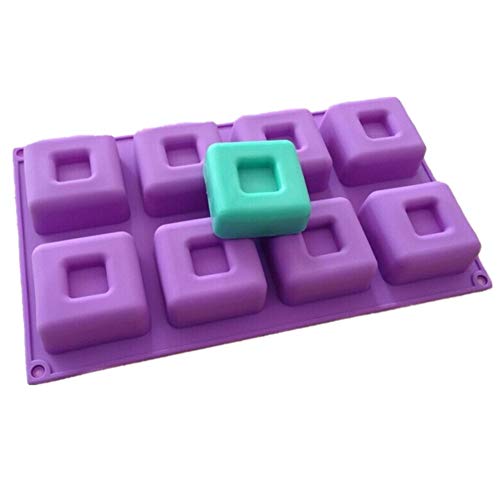 Premium Square Silicone Molds for Soap Making - DIY Handmade Soap Molds, Traditional Square Shape Craft Art Silicone Soap Moulds, Soap Making Supplies by YSCEN - Perfect for DIY Crafts, Candle Making, Bath Bomb & Resin Art Projects