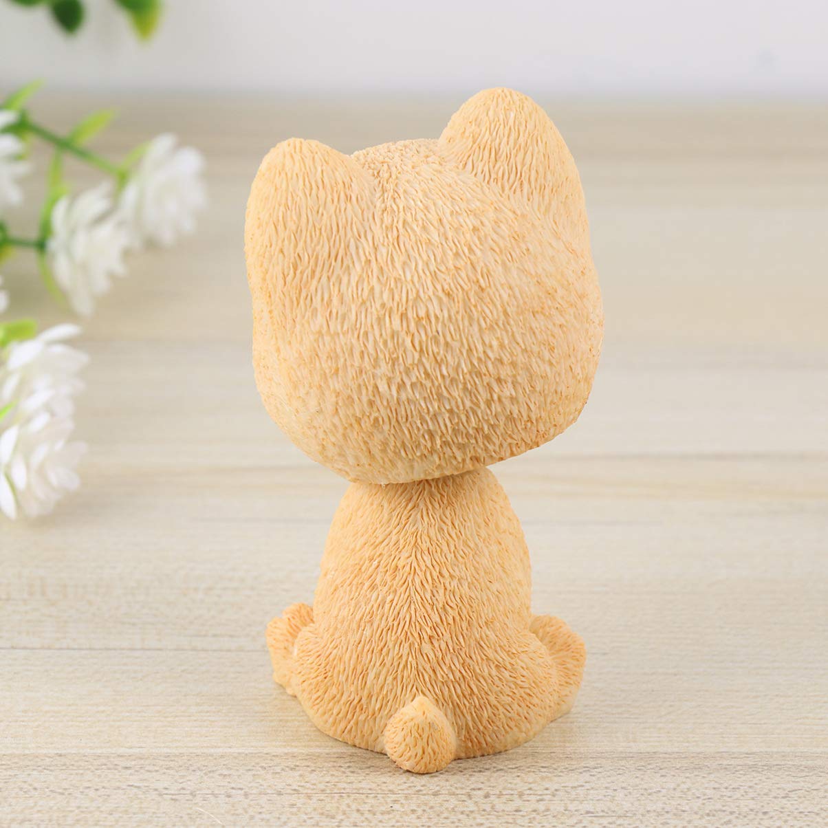 1pc Cute Resin Car Shaking Dog Bobblehead - Fun Office & Car Decor, Home & Hotel Accessory, Cake Topper - Perfect for Gifts, Dorm Room & Bar Decor