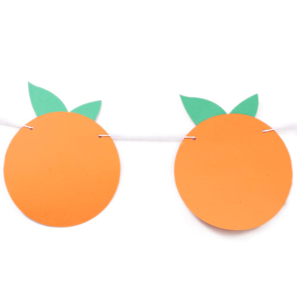 Little Cutie Baby Shower Banner Decorations - Orange Theme Welcome Garland for Newborn Celebrations, Gender Reveal & Birthday Parties - Perfect for Nursery Decor, Photo Backdrops & Special Occasions