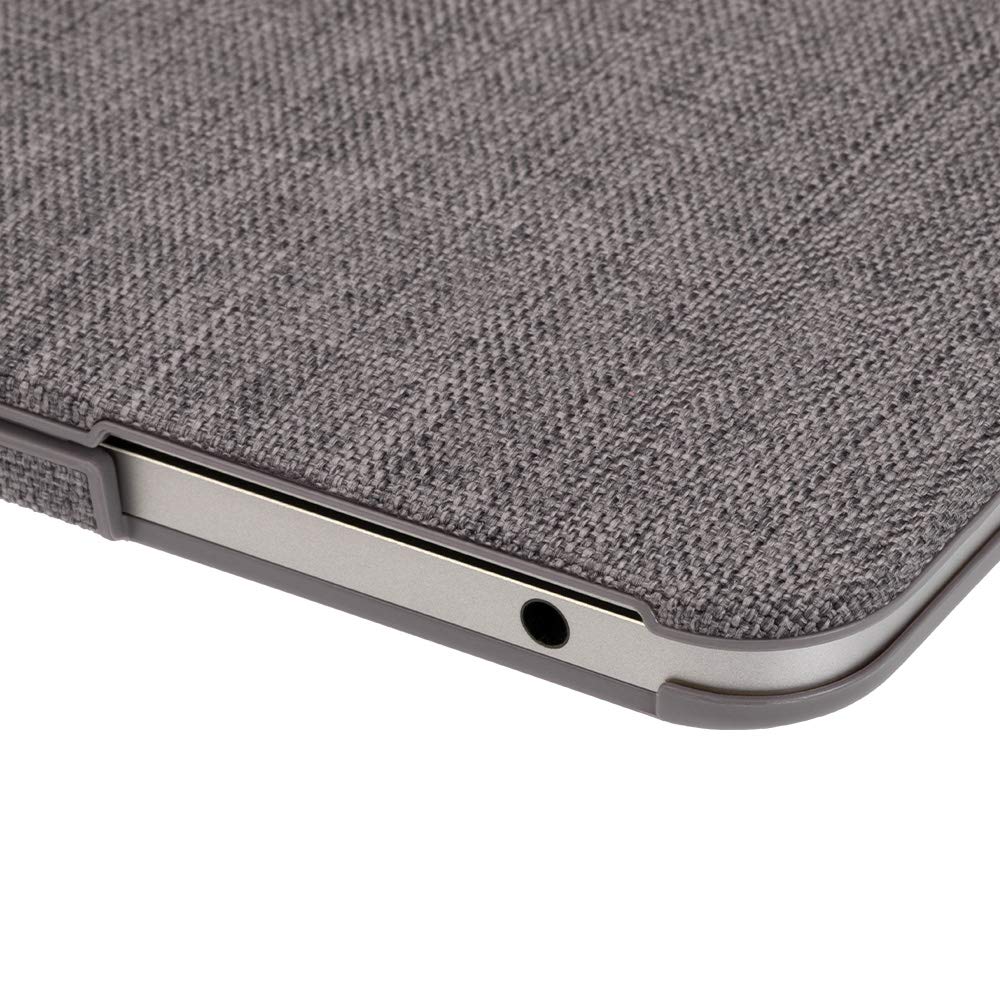 Durable Textured Hardshell Case with Soft NanoSuede Lining for MacBook Pro 13-inch (2016-2019) - Lightweight Ash Grey Protective Cover | Perfect for Work, Travel & Everyday Use