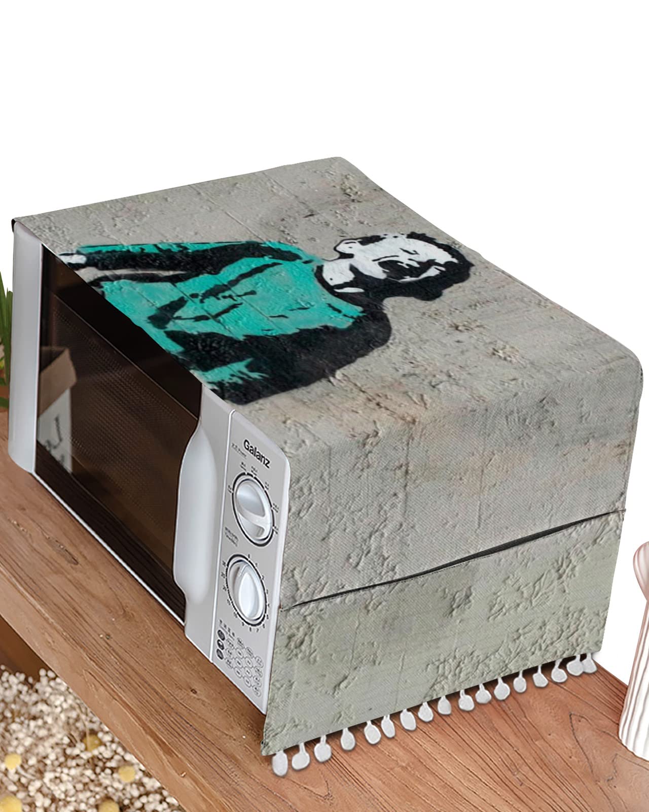Stylish Rectangle Coffee Table Runner with Storage Pockets - 28x67 Inch Living Room Tablecloth for Dining, Microwave & Toaster Cover - Perfect for Instagram-Worthy Home Decor & Kid-Friendly Protection