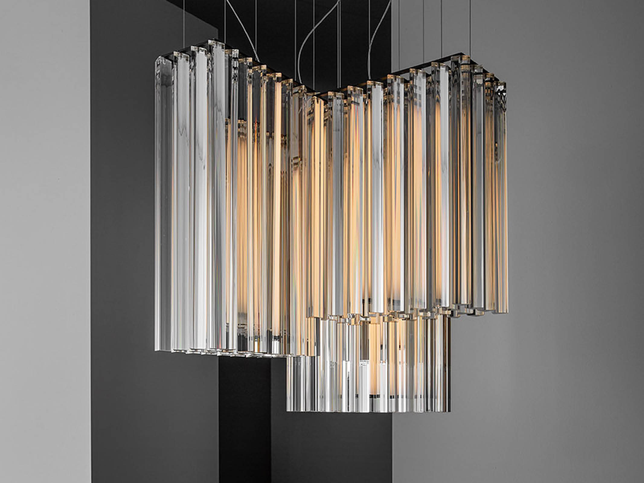 Grace Modern Suspension Light - Elegant Hanging Chandelier for Dining Room, Living Room, Bedroom & Kitchen Ceiling Decor