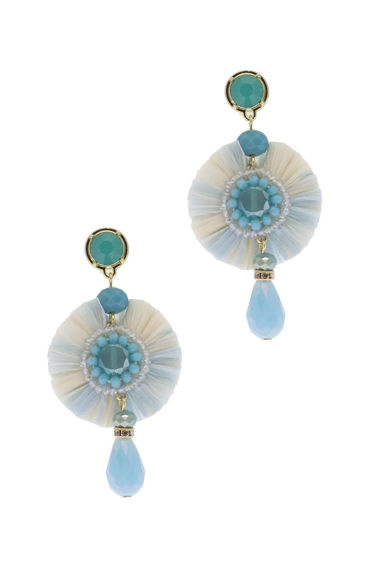 Crystal Drop Floral Earrings for Women - Elegant Dangle Earrings with Sparkling Rhinestones | Perfect for Weddings, Parties & Special Occasions
