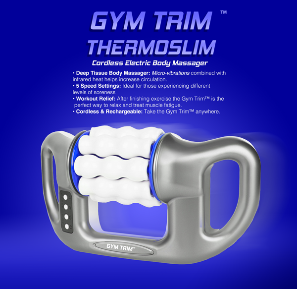ThermoSlim Cordless Electric Body Massager for Muscle Pain Relief - Portable Gym & Home Use Massage Device for Back, Neck & Shoulder Relaxation