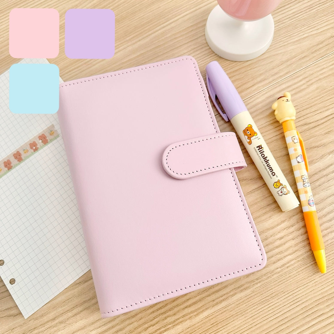 A6 Sticker Organizer Binder for Scrapbooking, Planner & Journaling - Portable Sticker Storage Book with 20 Refillable Pockets, Perfect for Crafting, Bullet Journal & Stationery Lovers