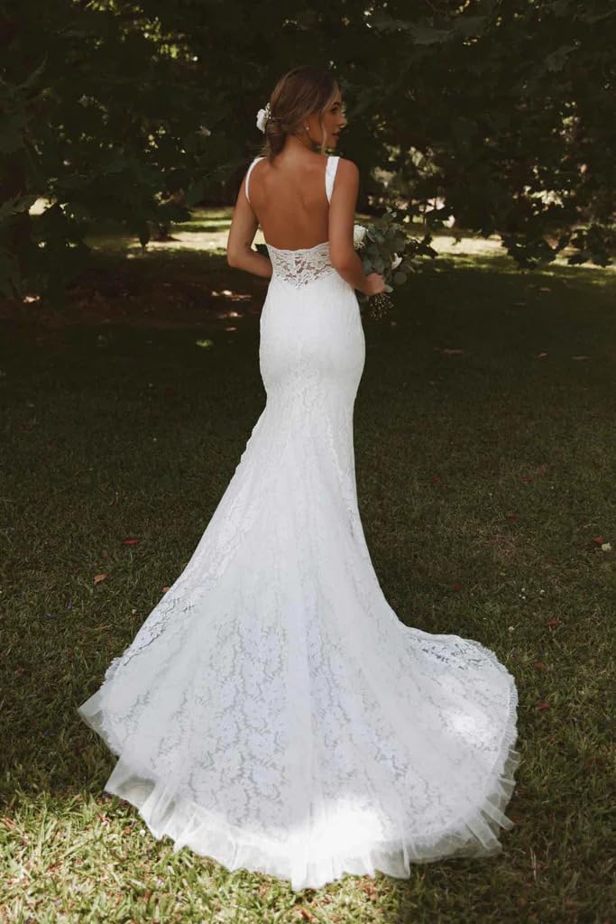Elegant Lace Appliques Tulle A-Line Wedding Dress for Bride | BOLENSYE Bridal Gown for Women | Perfect for Church Ceremony, Beach Wedding & Formal Reception