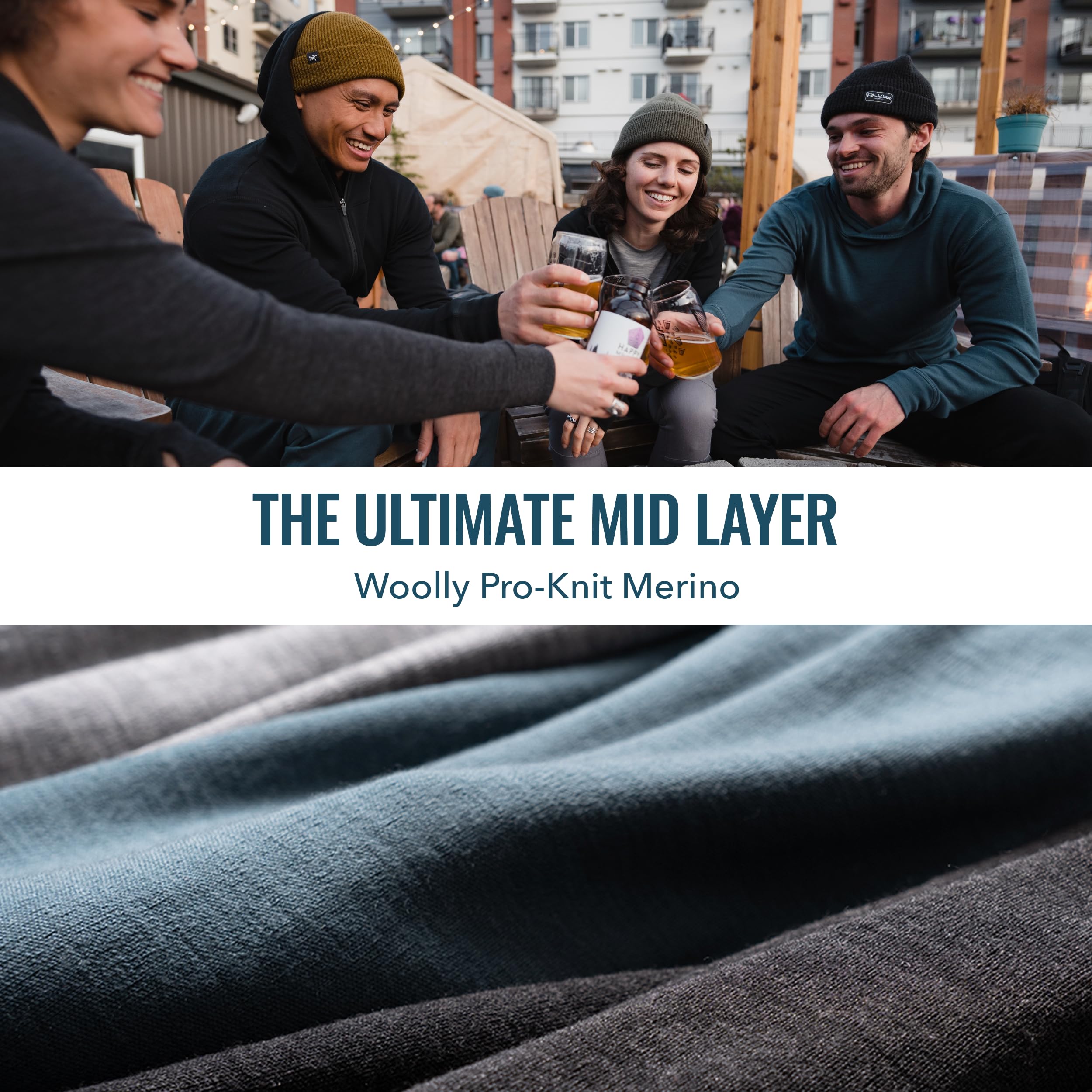 Premium 100% Merino Wool Hoodie for Men & Women - Ultra Soft, Warm Winter Pullover Sweatshirt - Perfect for Hiking, Skiing & Outdoor Adventures